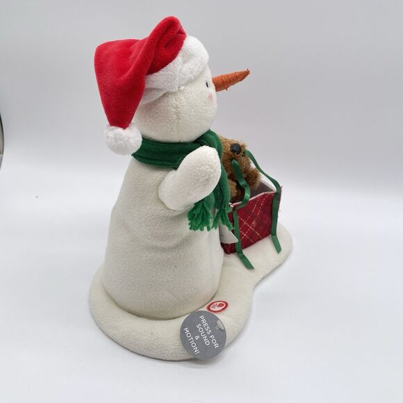 NWT Hallmark Wrapped in Joy Singing Snowman Plush With Sound & Motion 10" - Picture 3 of 9